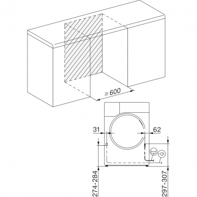 TWC 560 WP EcoSpeed&8kg 1